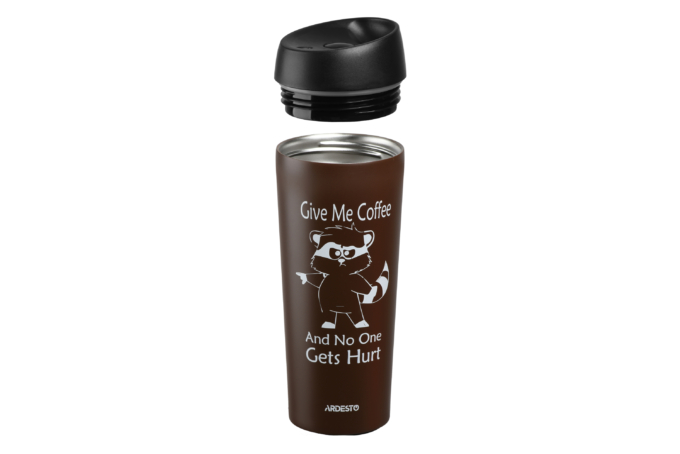 Thermal Mug Ardesto Coffee time (Raccoon) 450 ml AR2645DML
