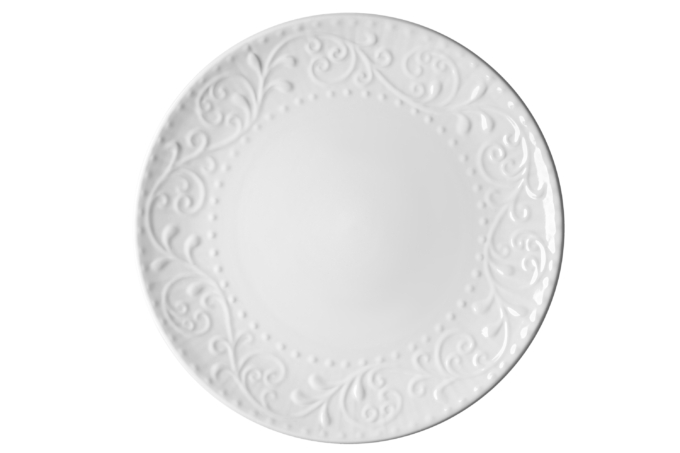 Dinner plate Ardesto Olbia, 26 cm, White