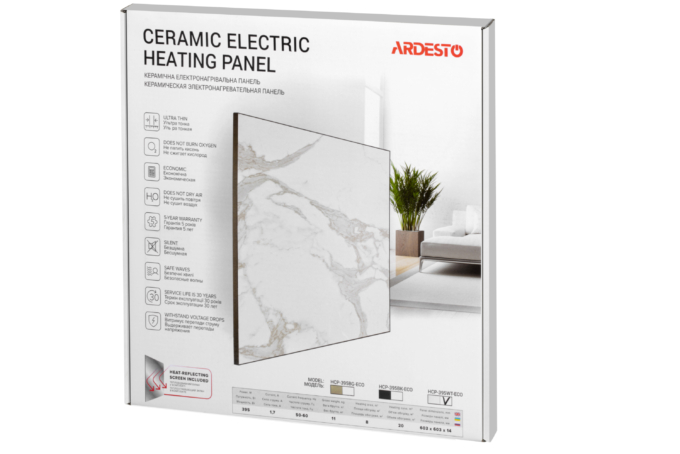 Ceramic infrared electric heater Ardesto HCP-395WT-ECO