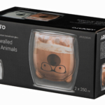 Cup set Ardesto Animals with double walls AR2625GAS