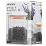 Ardesto Fresh series storage jar, square, 480 ml AR1348BLS