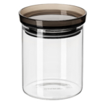 Jar Ardesto Fresh, 700 ml, glass, plastic, silicone AR1307SF