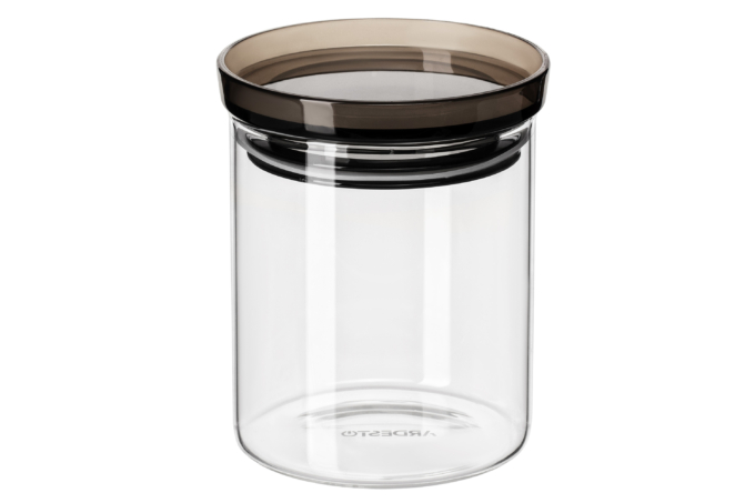 Jar Ardesto Fresh, 700 ml, glass, plastic, silicone AR1307SF