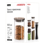 Jar ARDESTO Fresh, 900 ml, glass, plastic, silicone AR1309SF