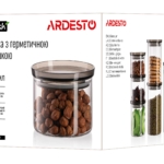 Jar ARDESTO Fresh, 380 ml, glass, plastic, silicone AR1338SF