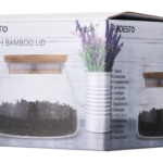 Jar ARDESTO Fresh Classic 500 ml, glass, bamboo AR1350BC