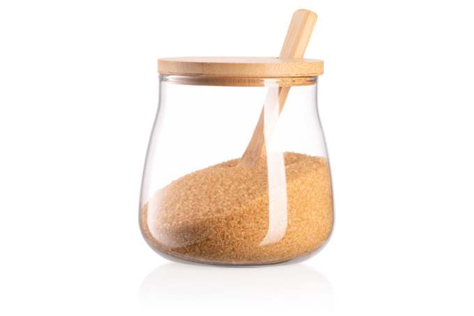 Jar ARDESTO Fresh Sugar 500 ml, glass, bamboo AR1350BHS