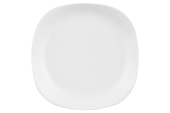 Dessert square plate ARDESTO Molize, 20 cm, White AR2919MW