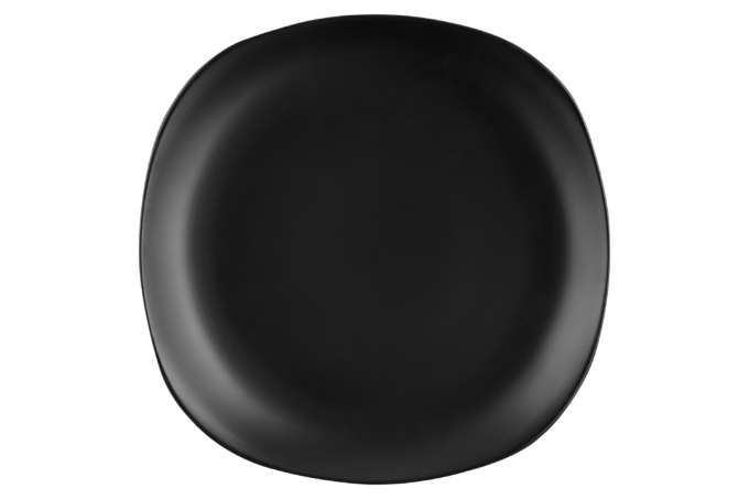 Тарілка обідня квадратна ARDESTO Molize, 27х27 см, Black AR2927MB