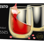 Cup set ARDESTO Golden Moon with double walls AR2625GG