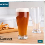 Набор стаканов для пива ARDESTO Bari 565 мл, 2 шт, стекло AR2656BB