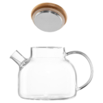 ARDESTO Teapot Midori, 600 ml, borosilicate glass, bamboo AR3006GB