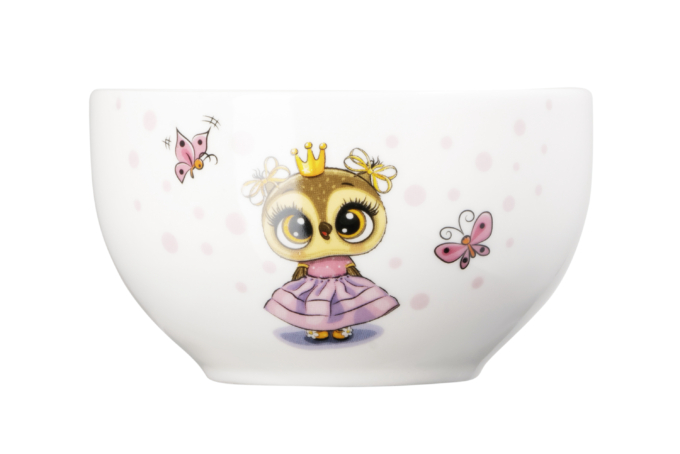 Набір дитячого посуду ARDESTO Princess owl 3 пр., порцеляна AR3453OS