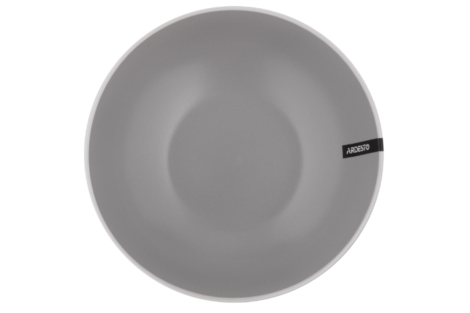 Тарелка суповая ARDESTO Cremona, 20 см, Dusty grey, керамика AR2920GRC