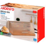 Bread bin ARDESTO Gemini, stainless steel/plastic/bamboo AR4239BS