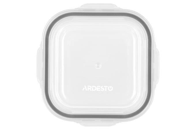 ARDESTO Container for storage Gemini 500 ml, square, borosilicate glass AR1250SQ