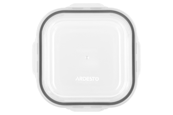 ARDESTO Container for storage Gemini 800 ml, square, borosilicate glass AR1280SQ