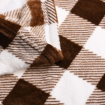 Blanket ARDESTO Flannel, beige check, 160×200 cm ART0103PB