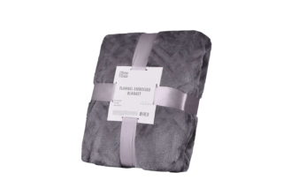 Blanket ARDESTO Embossed, grey, 160х200 cm ART0303EB