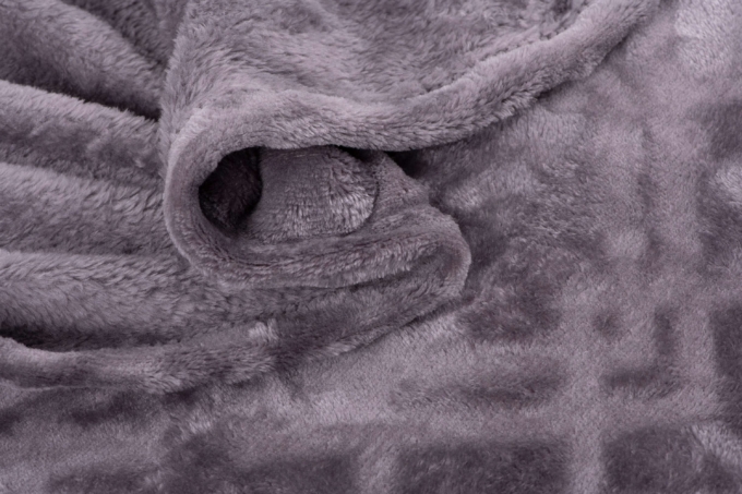 Blanket ARDESTO Embossed, grey, 160х200 cm ART0303EB