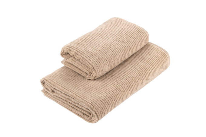 Terry towel ARDESTO Air, beige, 70×140 cm