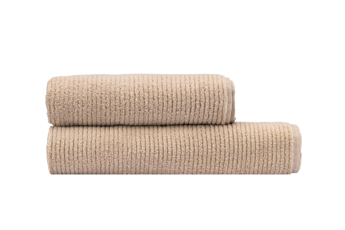 Terry towel ARDESTO Air, beige, 70×140 cm