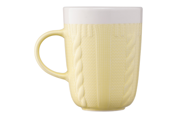 Mug ARDESTO Кnitti, 330 ml, yellow, AR3457Y