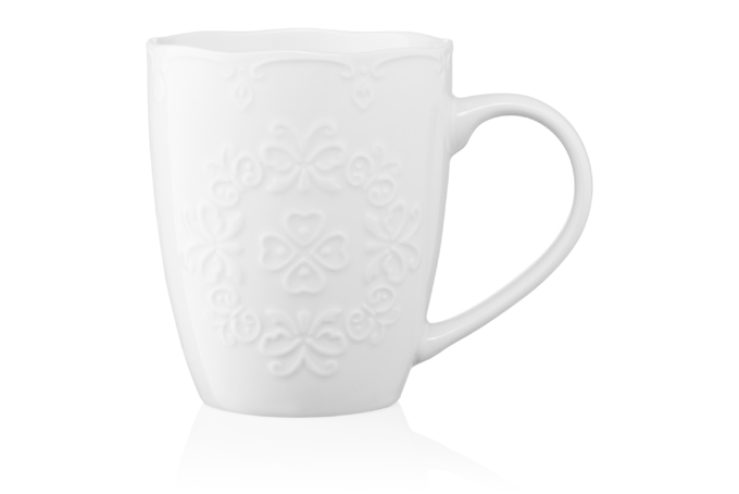 Mug ARDESTO Barocco, 330 ml, white, AR3458W