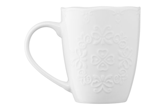 Mug ARDESTO Barocco, 330 ml, white, AR3458W