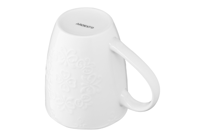 Mug ARDESTO Barocco, 330 ml, white, AR3458W