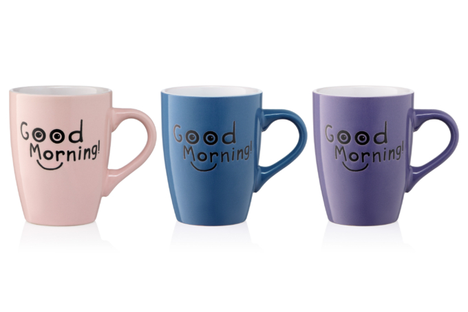 Mug ARDESTO Good Morning, 330 ml, blue, AR3468BL