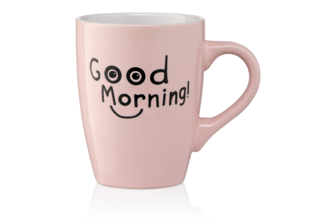 Mug ARDESTO Good Morning, 330 ml, pink, AR3468P