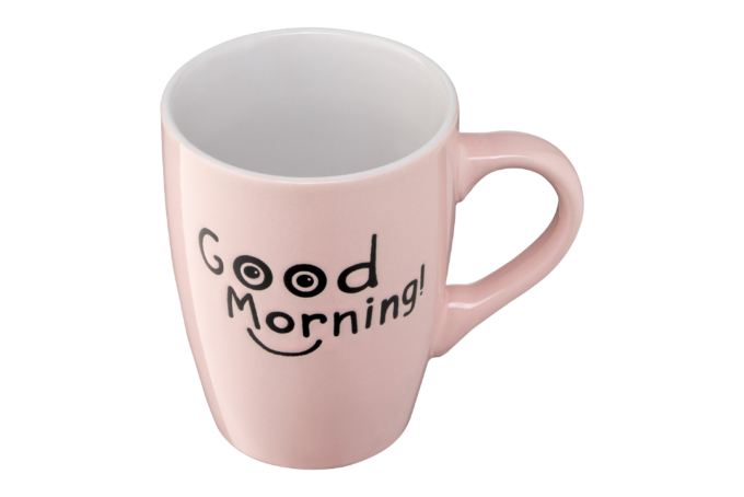 Чашка ARDESTO Good Morning, 330 мл, рожева, AR3468P