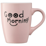 Mug ARDESTO Good Morning, 330 ml, pink, AR3468P