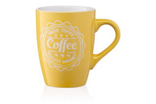 Чашка ARDESTO Coffee, 330 мл, желтая, AR3469Y