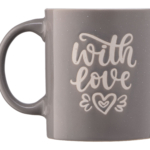 Mug ARDESTO With love, 330 ml, gray, AR3470GR