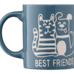 Mug ARDESTO Best friends, 330 ml, blue, AR3471BL