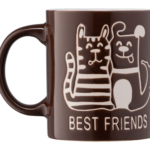 Чашка ARDESTO Best friends, 330 мл, коричнева, AR3471BR