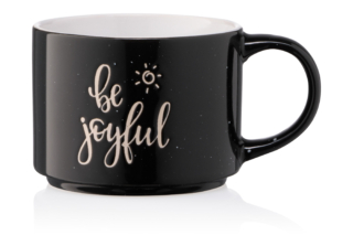 Mug ARDESTO Be joyful, 330 ml, black, AR3472BK
