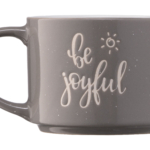 Mug ARDESTO Be joyful, 330 ml, gray, AR3472GR