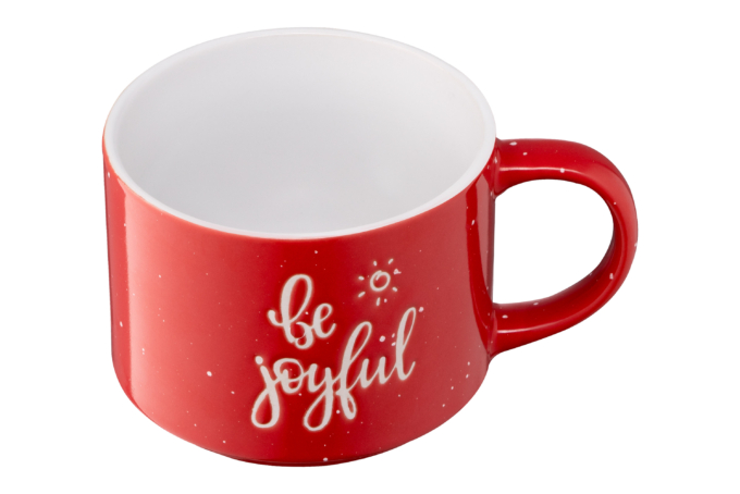 Mug ARDESTO Be joyful, 330 ml, red, AR3472R