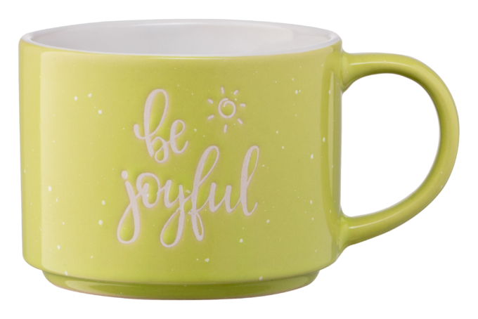 Mug ARDESTO Be joyful, 330 ml, yellow, AR3472Y