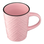 Чашка ARDESTO Relief, 320 мл, рожева, AR3474P