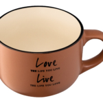 Mug ARDESTO Way of life, 550 ml, brown, AR3478BR