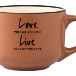 Mug ARDESTO Way of life, 550 ml, brown, AR3478BR