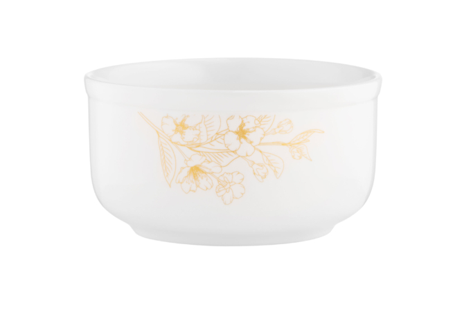 ARDESTO Salad bowl with lid Sunny day, 12 cm, porcelain AR3493