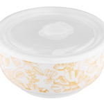 ARDESTO Salad bowl with lid Sunny day, 14 cm, porcelain AR3494
