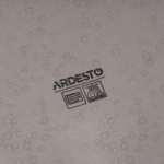 Тарілка десертна ARDESTO Trento, 20,5 см, сіра, кераміка AR2920TG
