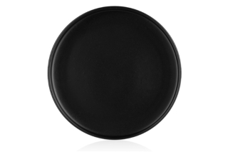Тарелка обеденная ARDESTO Trento, 26,5 см, черная, керамика AR2926TB