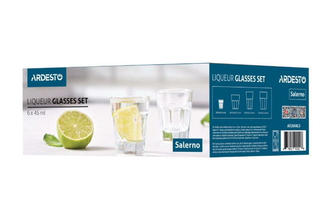 ARDESTO Liqueur Glass set Salerno 45 ml, 6 pcs, glass AR2604LS